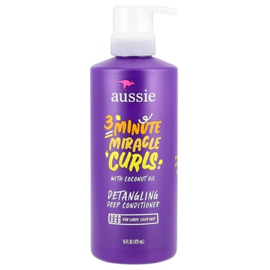 Кондиционер Aussie 3 Minute Miracle Curls Detangling Deep, вкус With Coconut, 475 мл