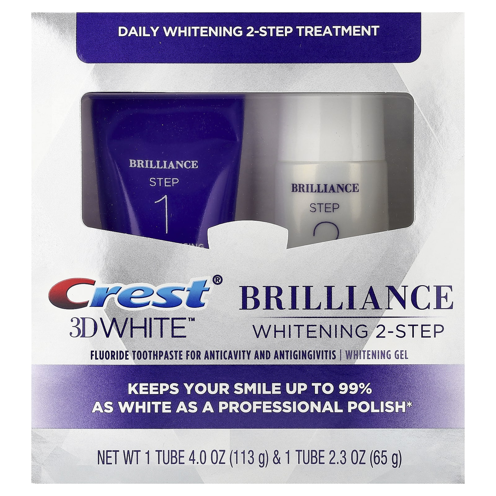Средство Crest 3D White™ Daily Whitening 2-Step 1 Set — фото 2