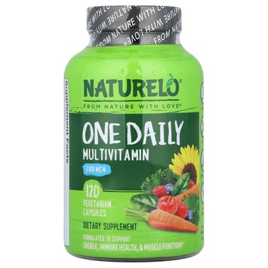Мультивитамины NATURELO One Daily For Men, 120 растительных капсул