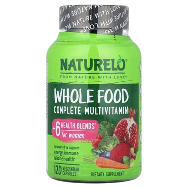 Мультивитамины NATURELO Whole Food Complete For Women, 120 растительных капсул