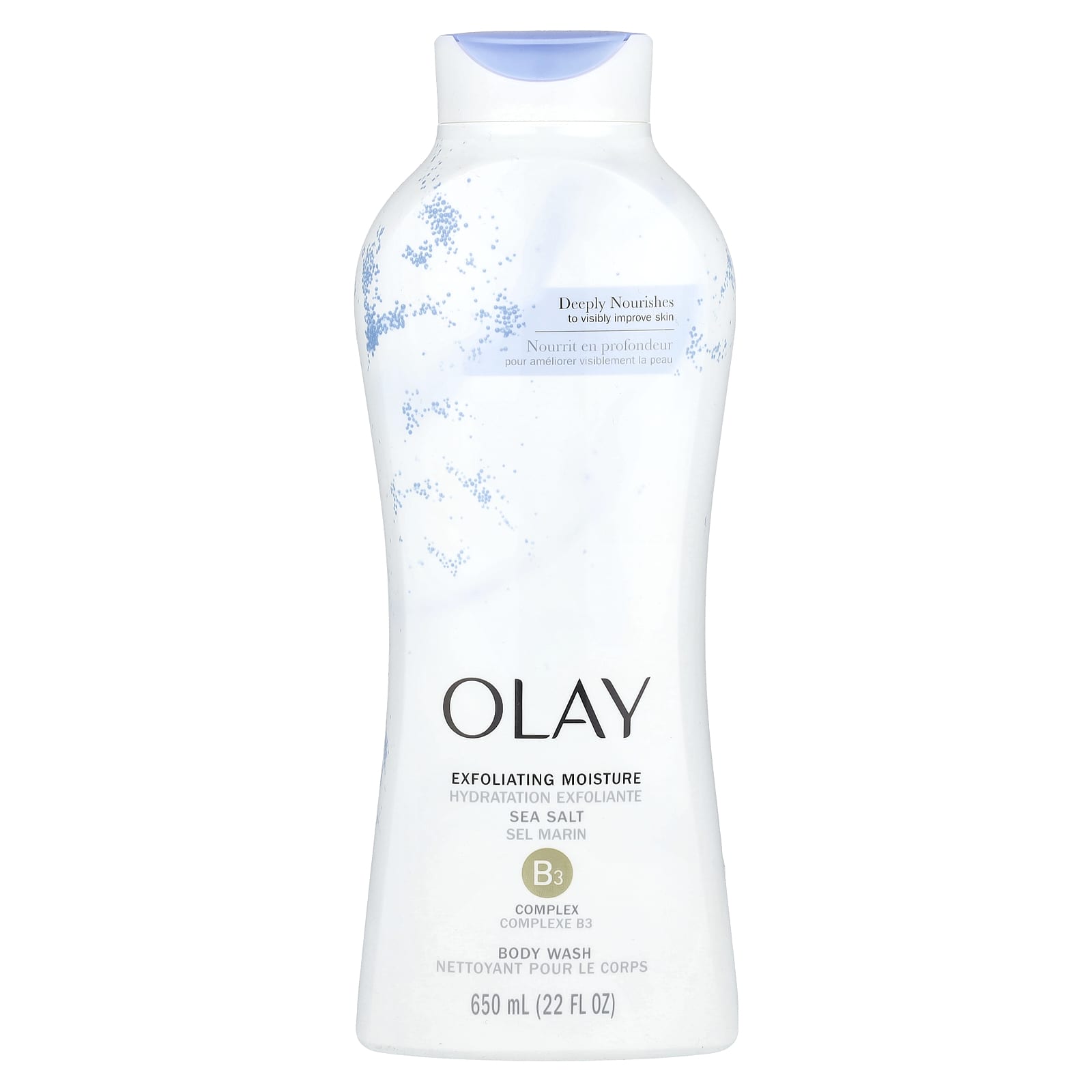 Гель для душа Olay Exfoliating Moisture Sea Salt, 650 мл