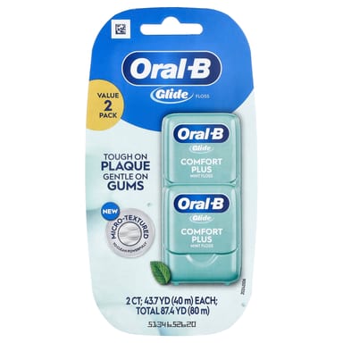 Нитка для зубов Oral-B, 2 упаковки по 43.7 ярда (40 м)