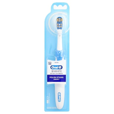 Зубная щётка Oral-B 3D White Battery Power, 1 шт.