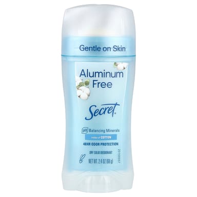 Дезодорант Secret Aluminum Free, оттенок Cotton, 68 г