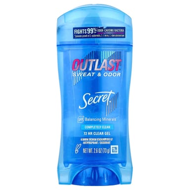 Дезодорант Secret Outlast® Sweat & Odor 72 HR Clear Gel Completely Clean, 73 г, гель