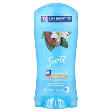 Антиперспирант Secret 48 Hour Clear Gel /Deodorant Cocoa Butter, 73 г, гель