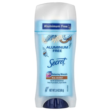 Дезодорант Secret Aluminum Free, вкус Real Coconut, 68 г