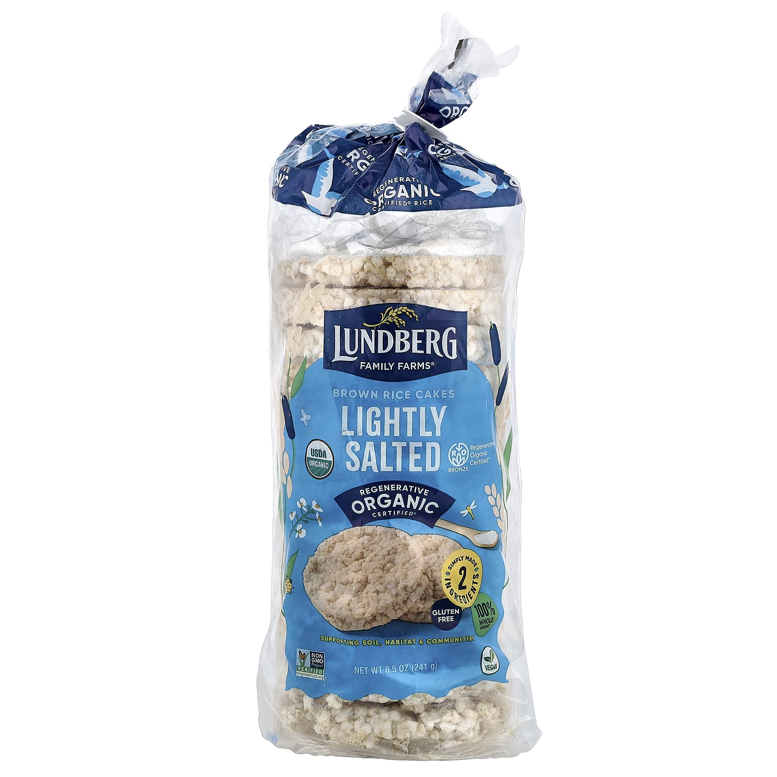 Рис Lundberg Organic Brown Cakes Lightly Salted, 241 г