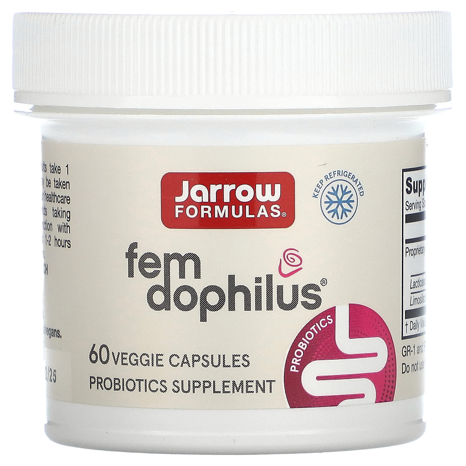 Пробиотик Jarrow Formulas Fem, 5 млрд КОЕ, 60 растительных капсул