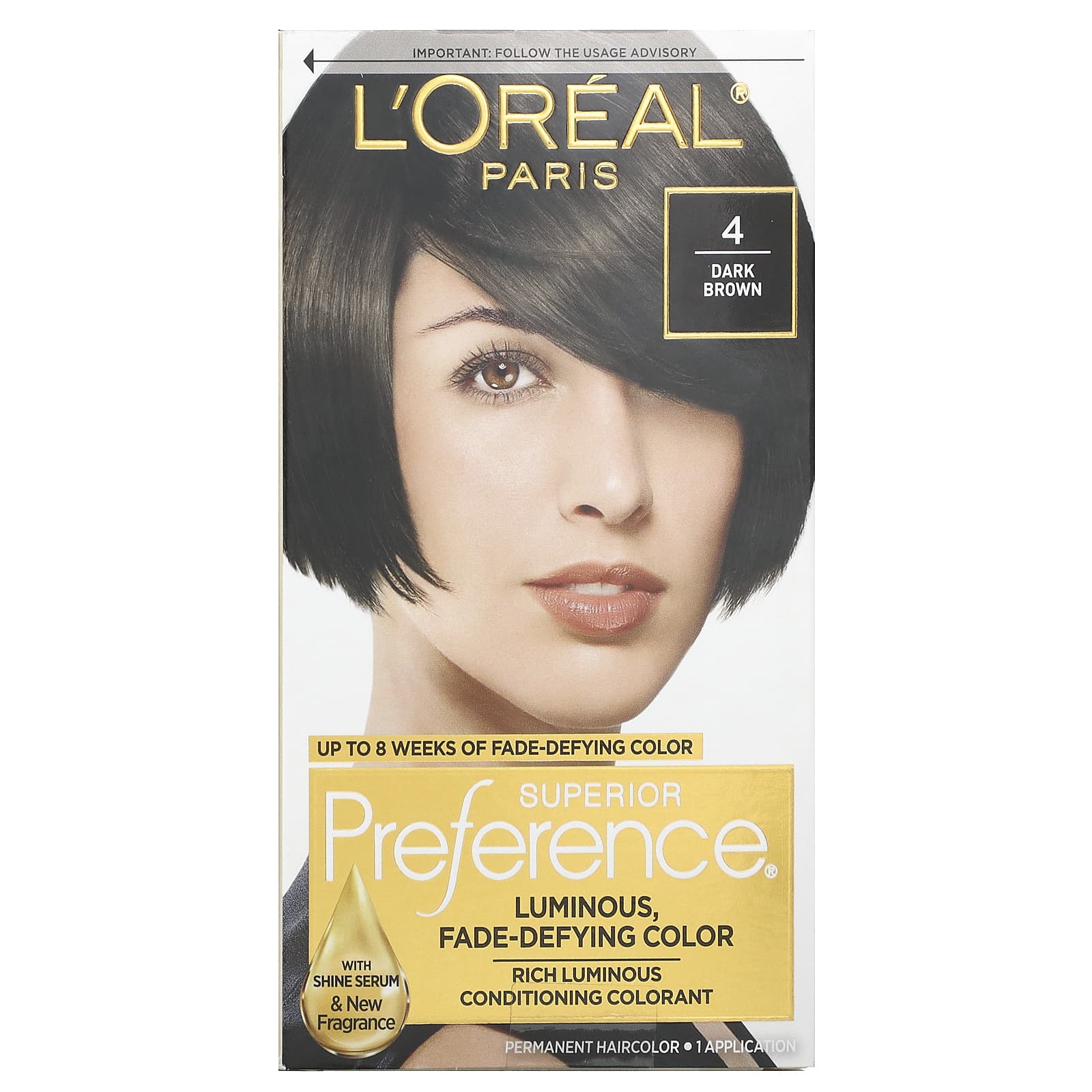 Краска для волос L'Oréal, 4 Темный каштан, 1 применение — фото 3