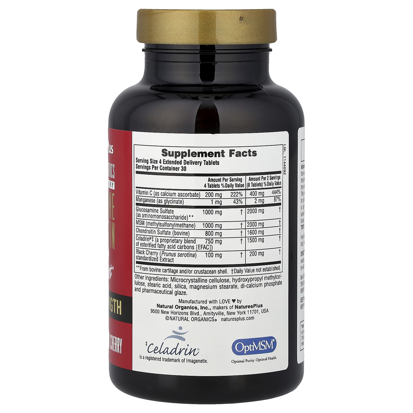 Хондроитин NaturesPlus Advanced Therapeutics Glucosamine MSM Ultra Rx-Joint®, 120 таблеток