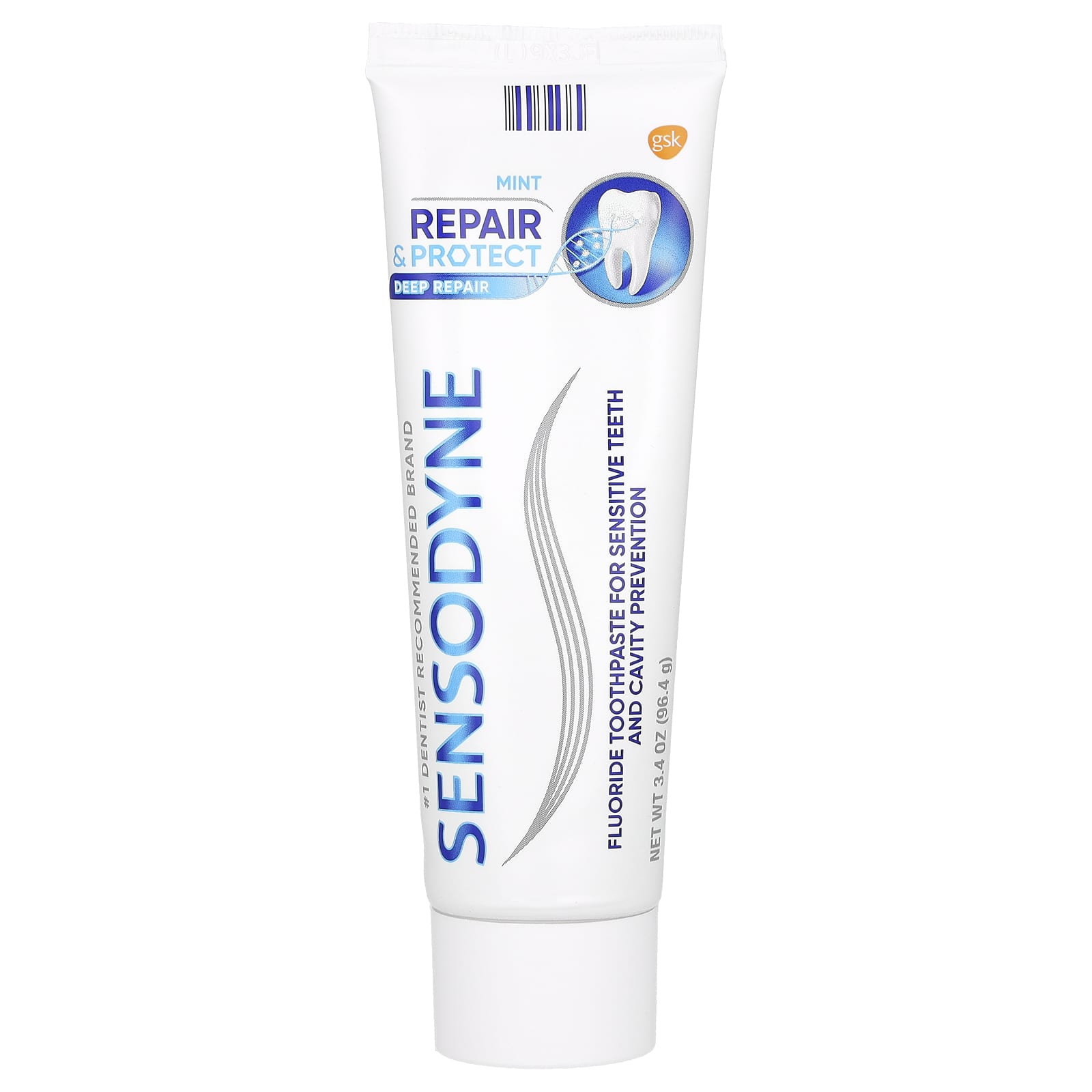 Зубная паста Sensodyne Fluoride For Sensitive Teeth, вкус Mint, 96.4 г — фото 3