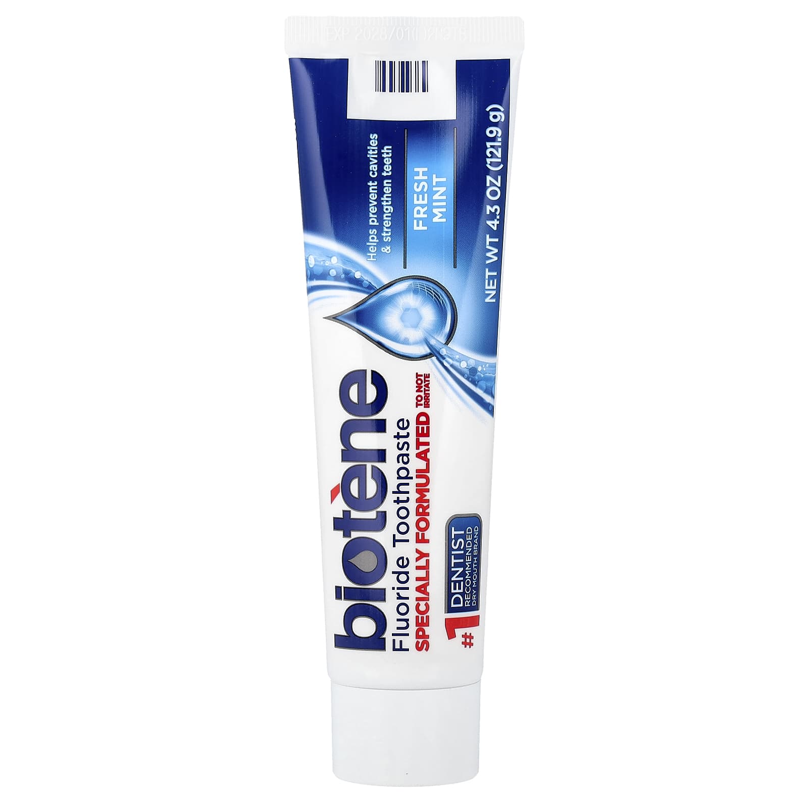 Зубная паста Biotene Dental Products Fluoride Fresh Mint, 121.9 г