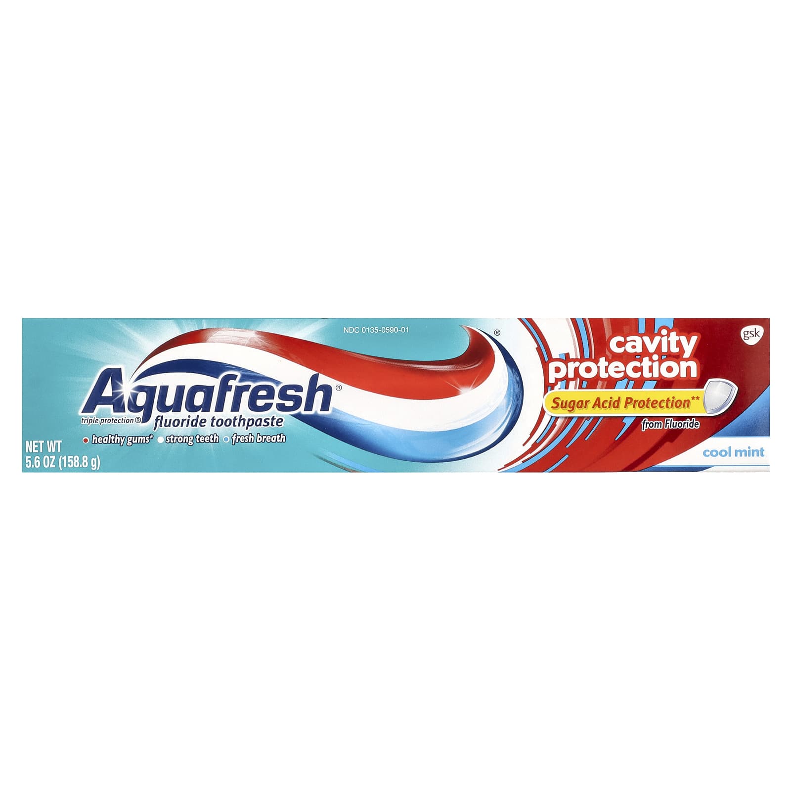 Зубная паста Aquafresh Triple Protection® Fluoride Cavity Protection Cool Mint, 158.8 г — фото 2