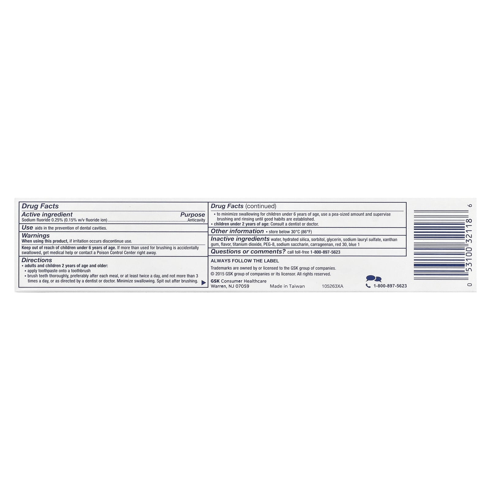Зубная паста Aquafresh Triple Protection® Fluoride Cavity Protection Cool Mint, 158.8 г — фото 3
