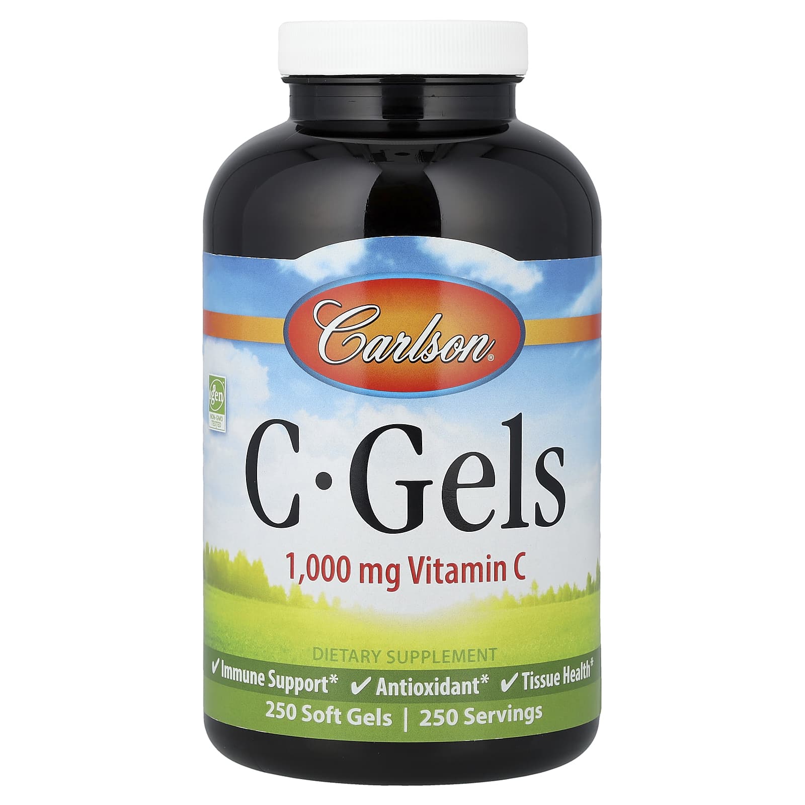Витамин C Carlson C-Gels, 1000 мг, 250 мягких капсул