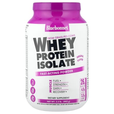 Сывороточный протеин Bluebonnet Nutrition Isolate Original, 992 г