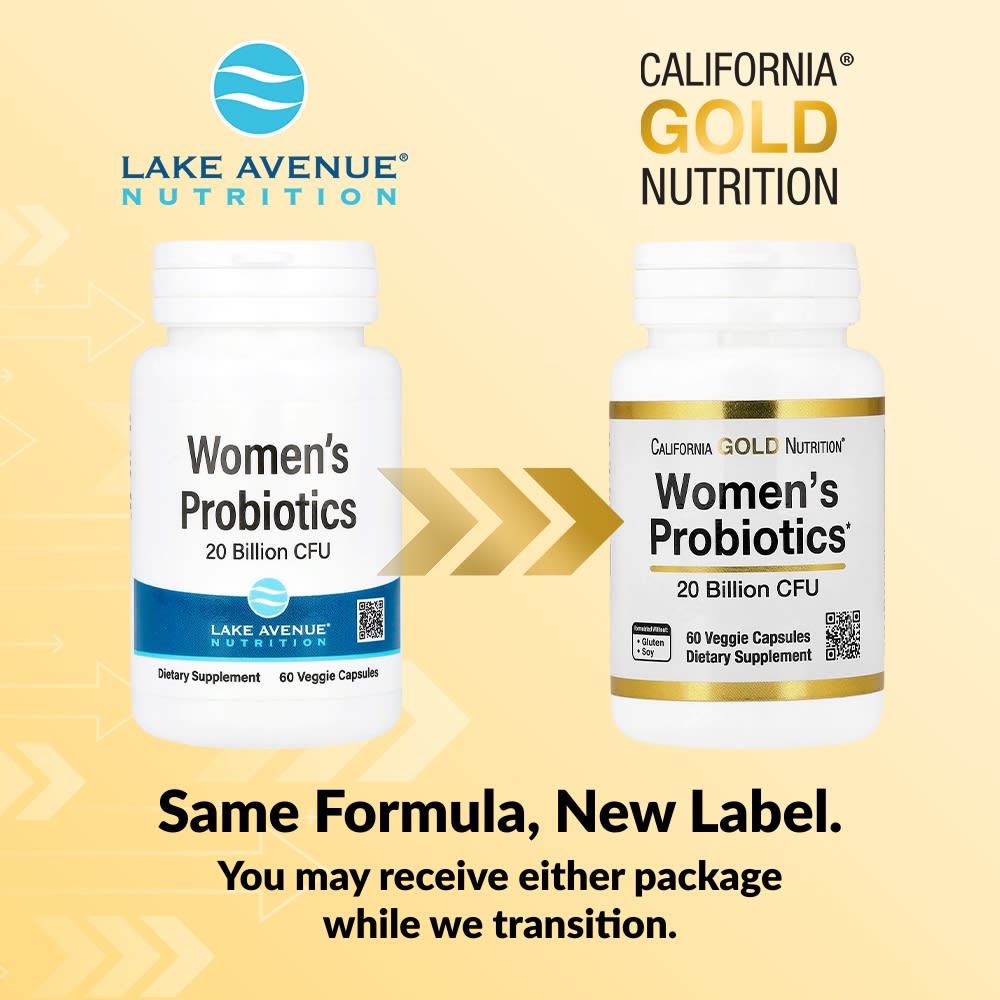 Бифидобактерии California Gold Nutrition Women's Probiotics with Probiotic Bacteria Blend lactis Lactobacillus acidophilus and Lactobacillus rhamnosus, 20 млрд КОЕ, 60 растительных капсул — фото 5