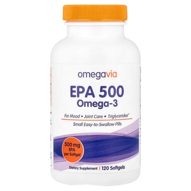 Омега-3 OmegaVia EPA 500, 500 мг, 120 мягких капсул