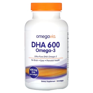 Омега-3 OmegaVia DHA 600, 120 мягких капсул