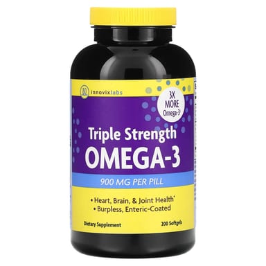 Омега-3 InnovixLabs Triple Strength, 900 мг, 200 мягких капсул