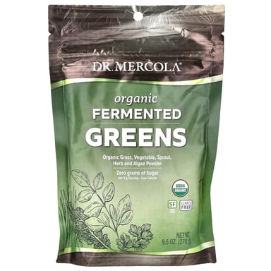 Органические ферментированные зелёные продукты Dr. Mercola, 270 г