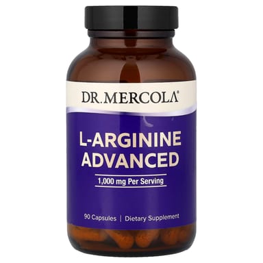 L-аргинин Dr. Mercola L-Arginine Advanced, 333 мг, 90 капсул