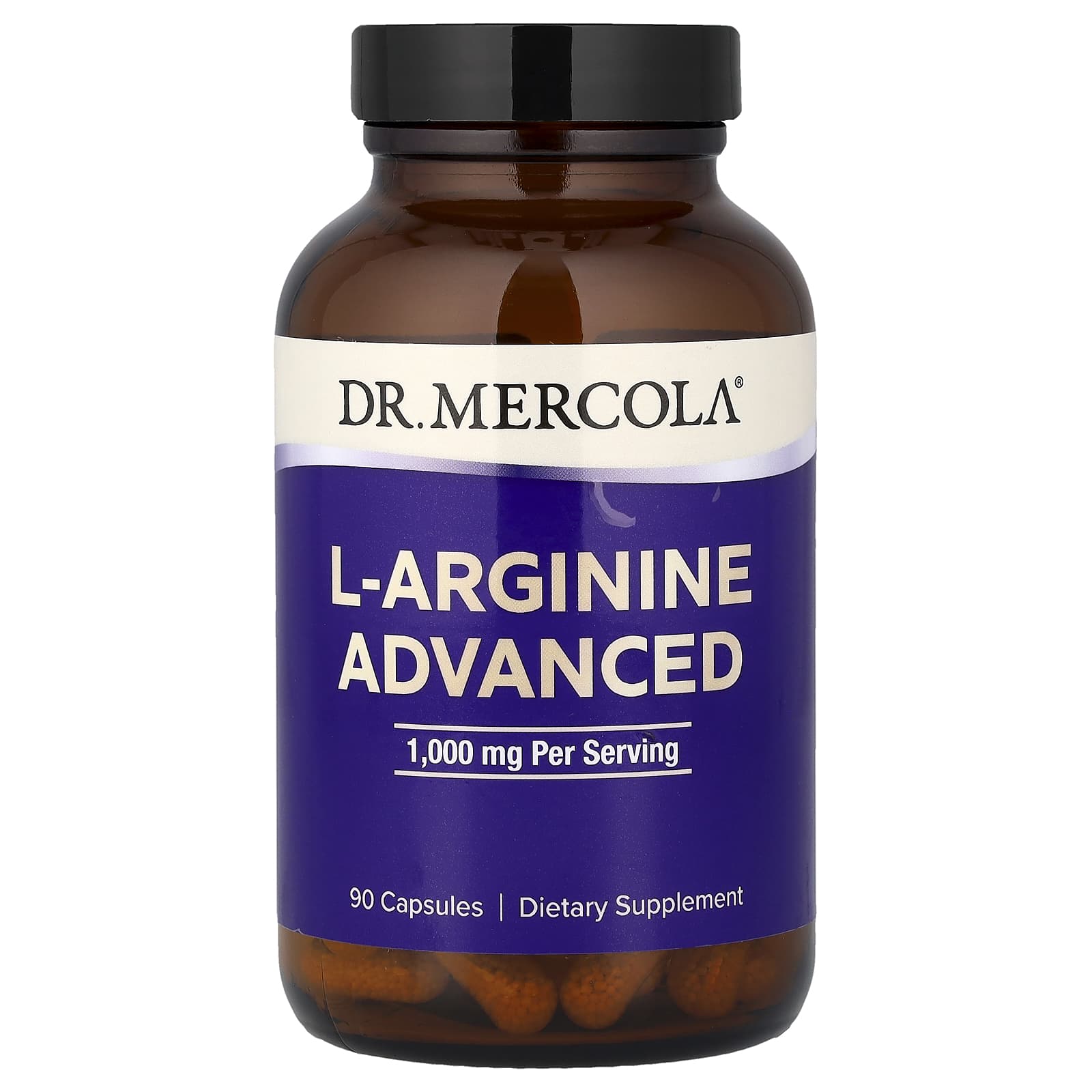 L-аргинин Dr. Mercola L-Arginine Advanced, 333 мг, 90 капсул