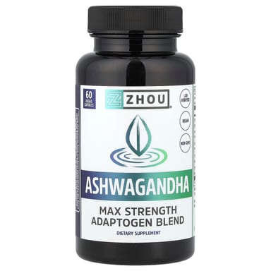 Ашваганда Zhou Nutrition, 60 растительных капсул