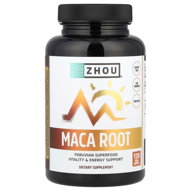 Мака Zhou Nutrition Root, 500 мг, 120 растительных капсул