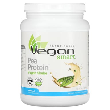 Гороховый протеин VeganSmart Vegan Shake, вкус Vanilla, 540 г, 1.