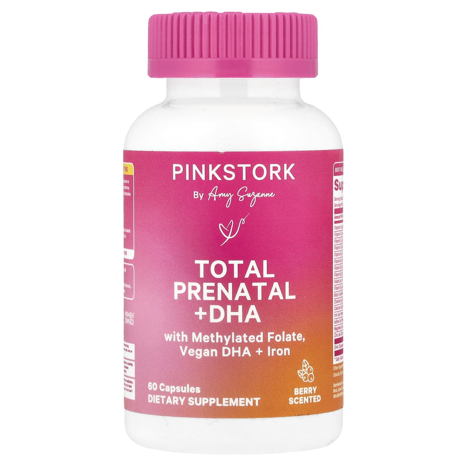 DHA Pink Stork Total Prenatal Berry, 60 капсул