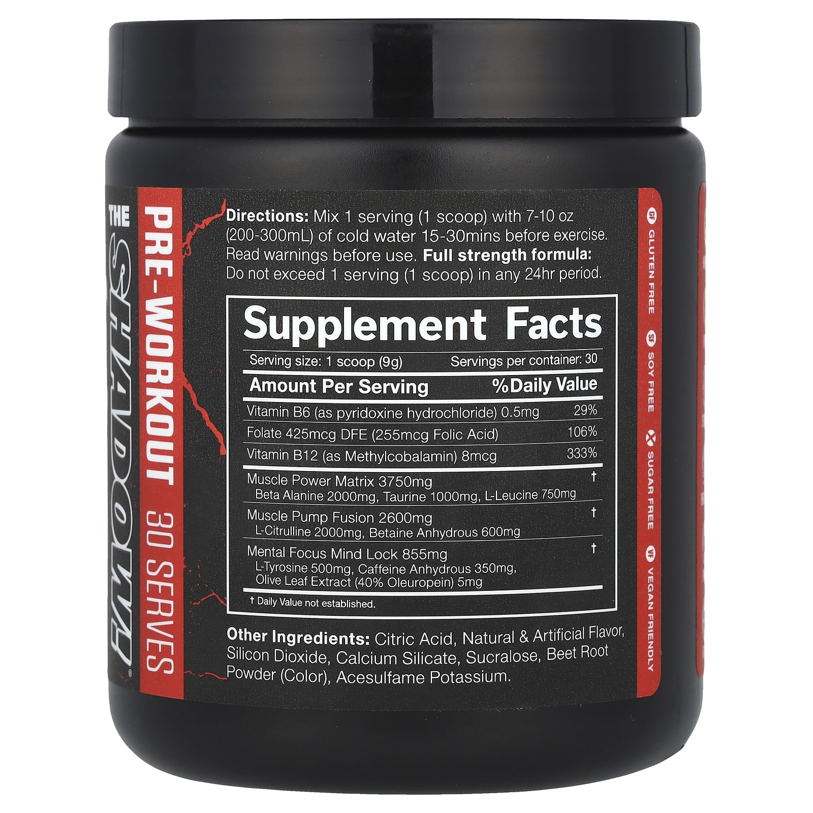 Предтренировочный комплекс JNX Sports The Shadow!®, вкус Fruit Punch, 270 г — фото 2
