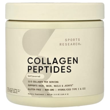 Коллаген Sports Research Peptides, без вкуса, 110.6 г
