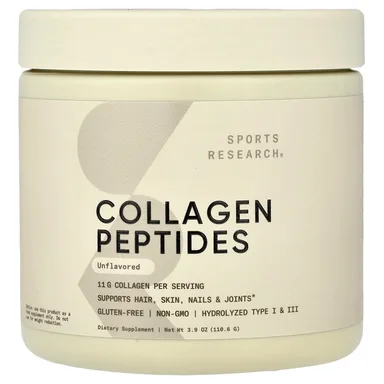 Фото товара: Коллаген Sports Research Peptides, без вкуса, 110.6 г