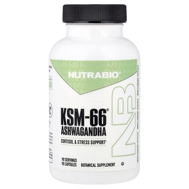 Ашваганда NutraBio KSM-66®, 90 капсул