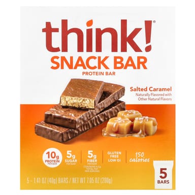Протеиновый батончик Think ! Snack Salted Caramel, 40 г, 5 шт.