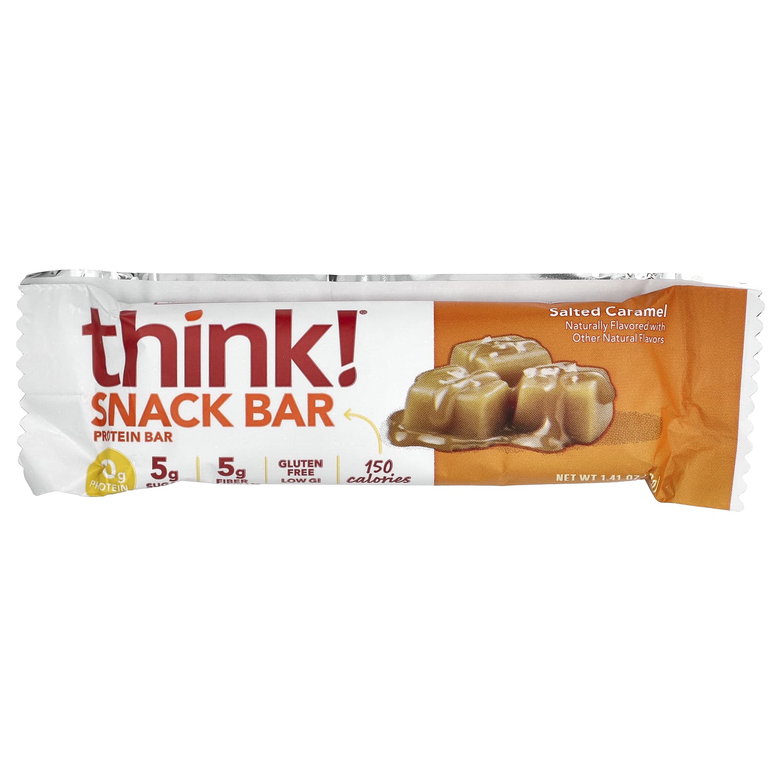 Протеиновый батончик Think ! Snack Salted Caramel, 40 г, 5 шт. — фото 3