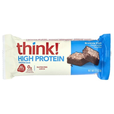 Протеин Think ! High Bars Brownie Crunch, 60 г, 5 шт., батончик