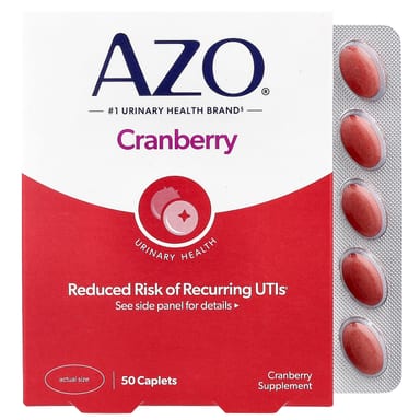 Клюква AZO Urinary Health, оттенок 50 Caplets