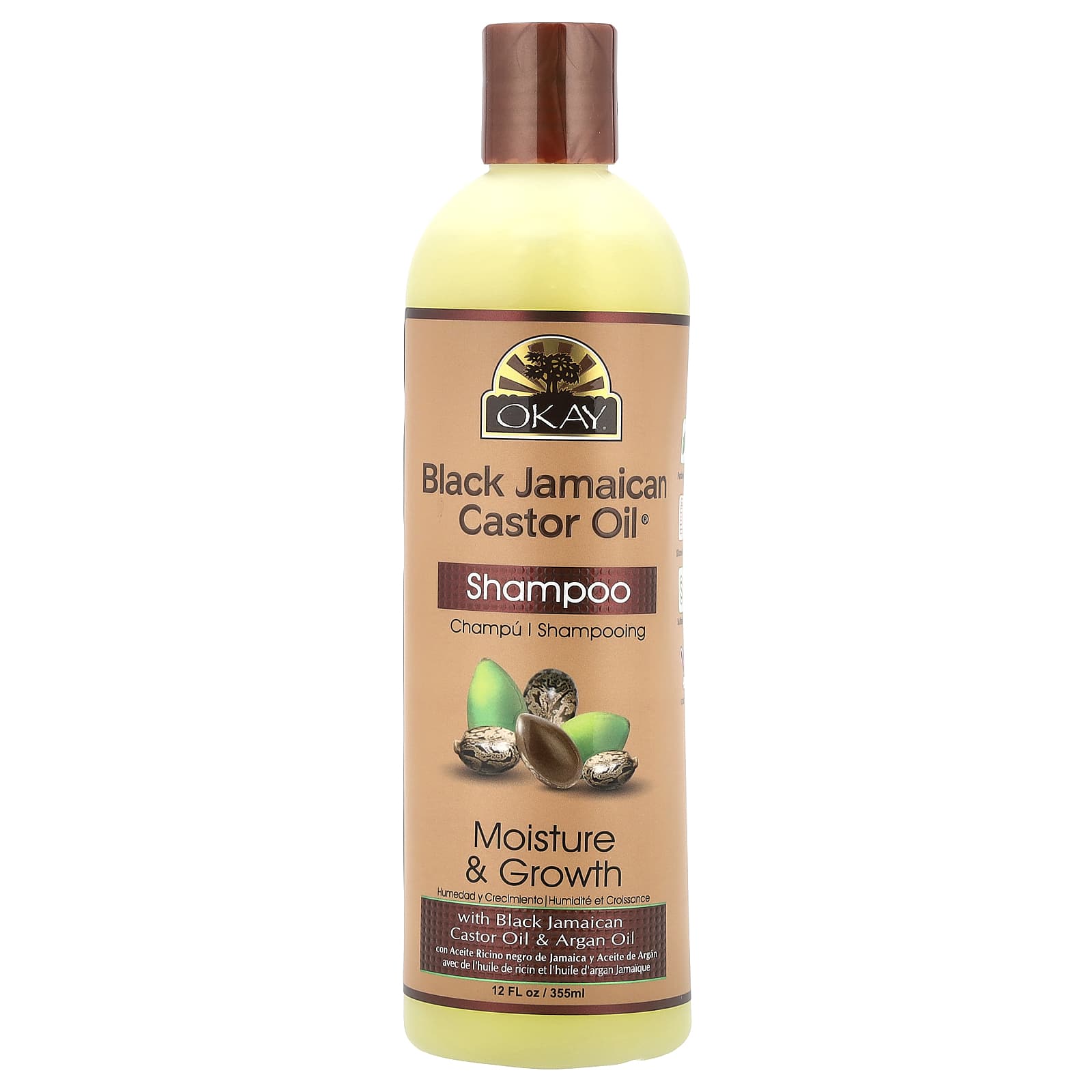 Касторовое масло Okay Pure Naturals Black Jamaican®, оттенок Shampoo, 355 мл