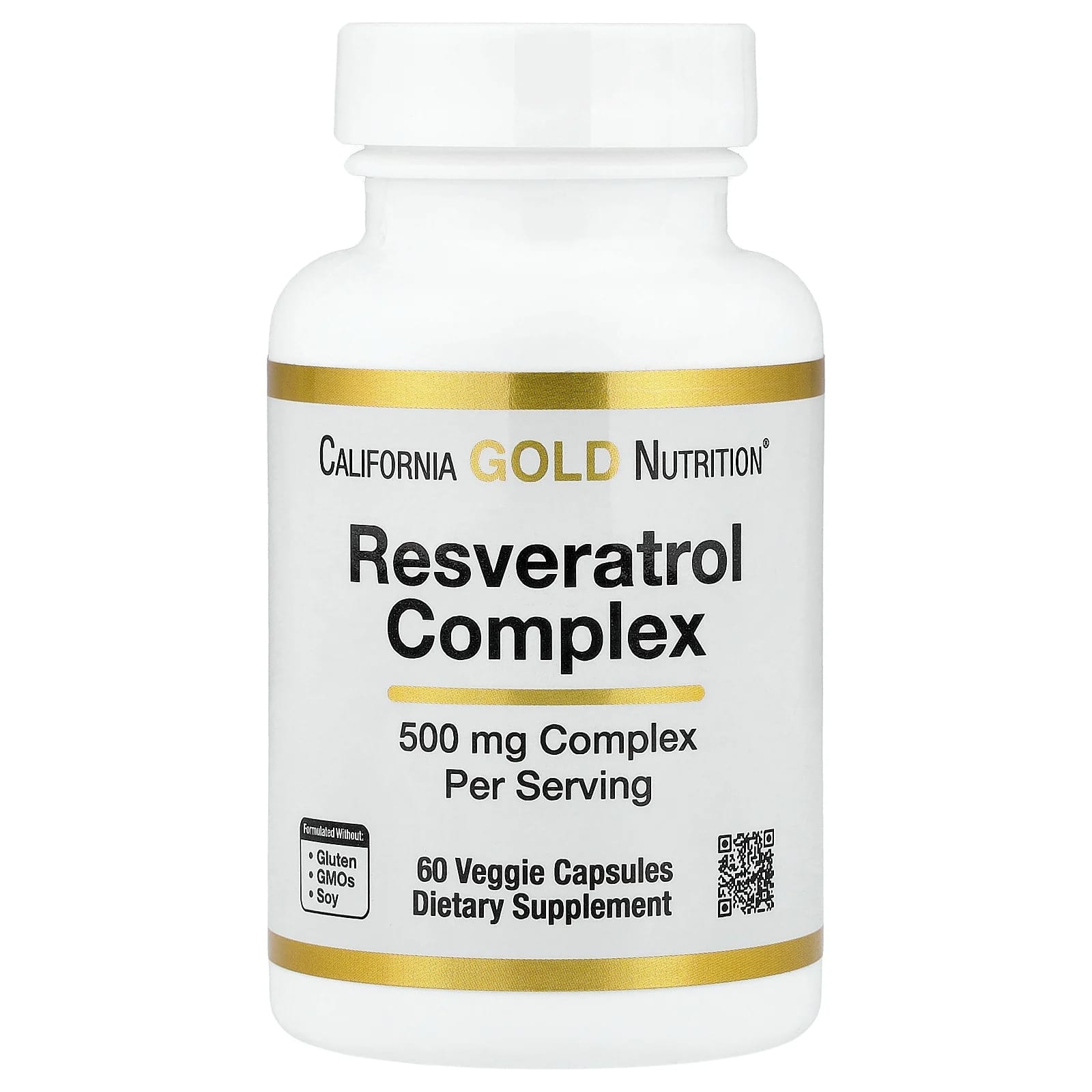 Экстракт виноградных косточек California Gold Nutrition Red Wine Extract and trans-Resveratrol, вкус Resveratrol Complex with Grape Seed Extract, 60 растительных капсул — фото 3