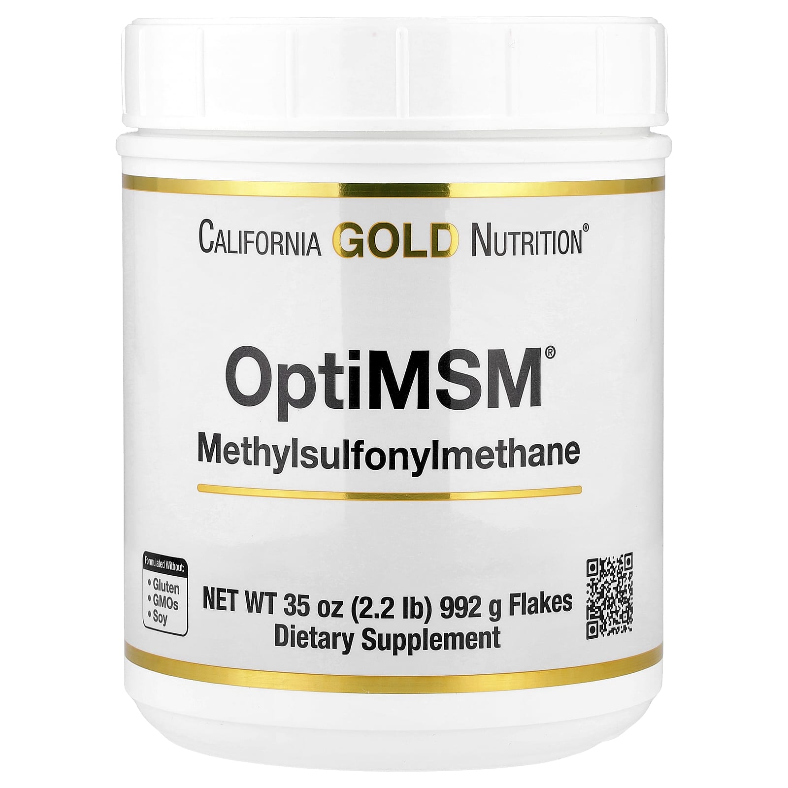 Оптимизированный MSM California Gold Nutrition, 992 г — фото 3