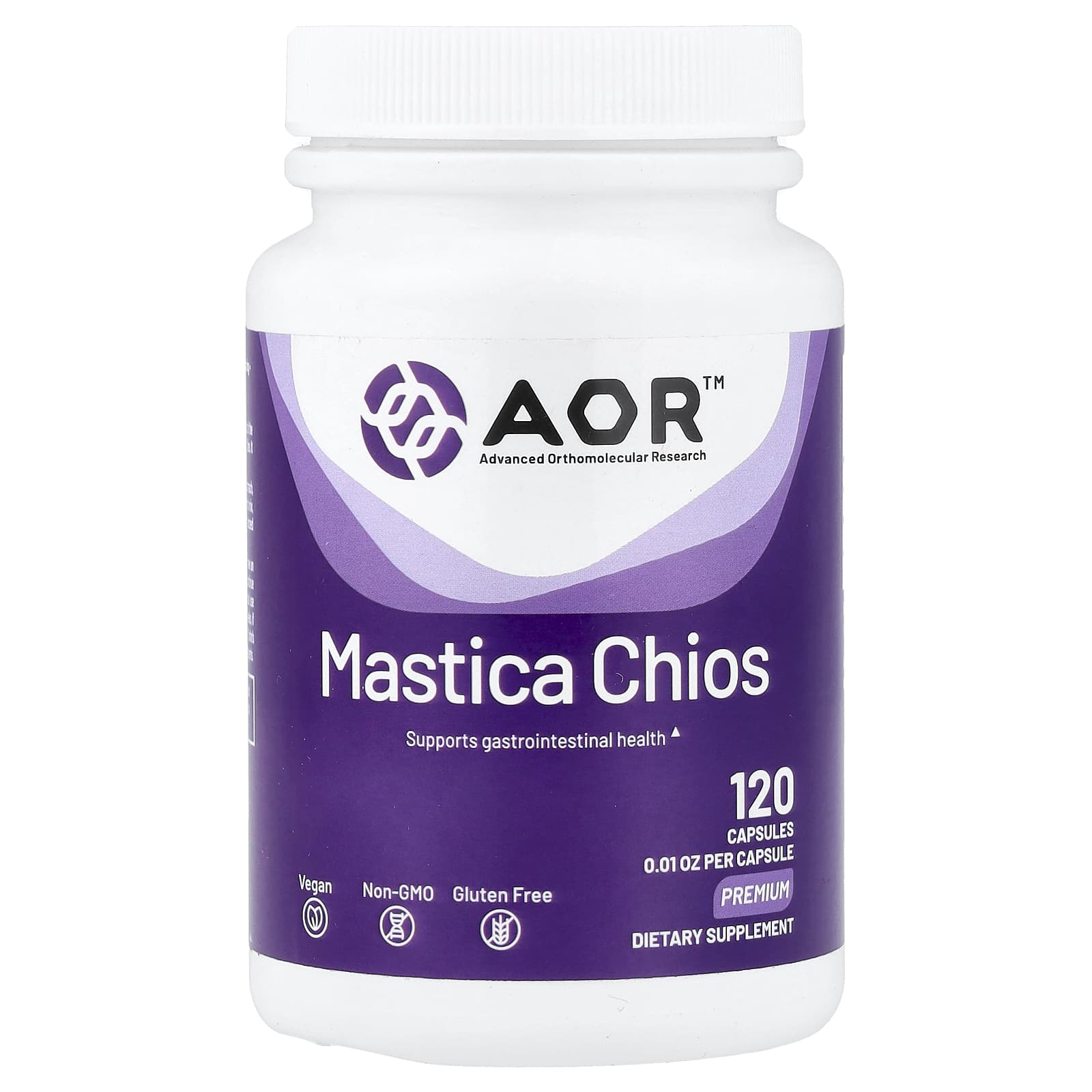 Мастика Хиос Advanced Orthomolecular Research, 120 капсул (400 мг на капсулу)