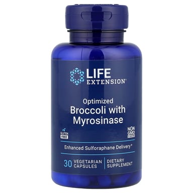 Оптимизированный брокколи и мирозиназа Life Extension, 30 вегетарианских капсул