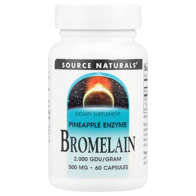 Бромелайн Source Naturals, 500 мг, 60 капсул