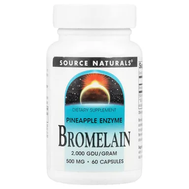 Фото товара: Бромелайн Source Naturals, 500 мг, 60 капсул