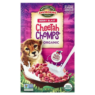 Хлопья Nature's Path EnviroKidz Organic Cheetah Chomps® Berry Blast, 284 г