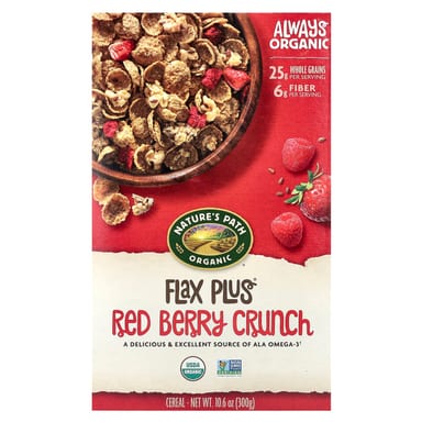Хлопья Nature's Path Organic Flax Plus®, вкус Red Berry Crunch, 300 г