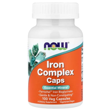 Комплекс NOW Foods Iron Caps, 100 растительных капсул